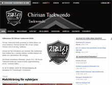 Tablet Screenshot of chirisan-taekwondo.se
